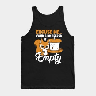 Funny Squirrel Gnawing Animal Lover Gift Tank Top